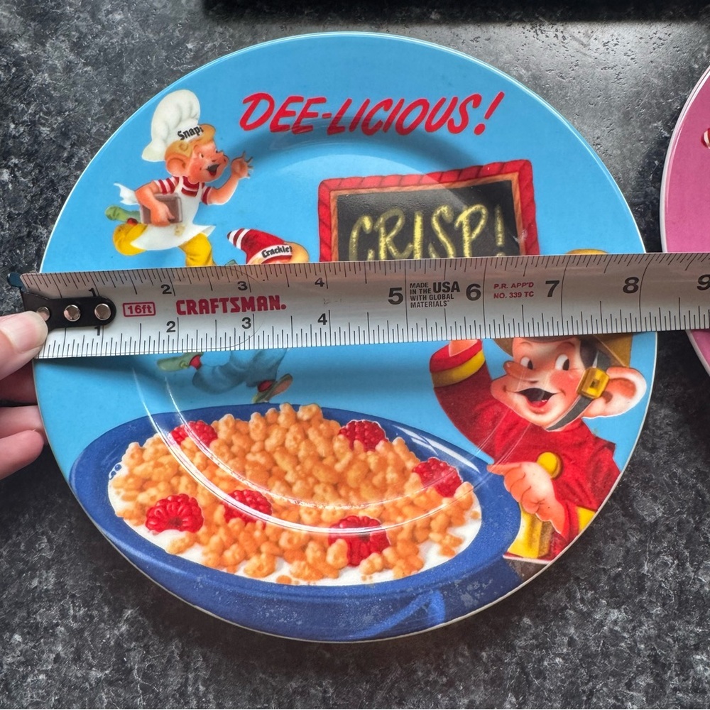 Kellogg's Vintage 2005 Cereal Plates Set and Serving Dish Rice Krispies - Picture 8 of 8